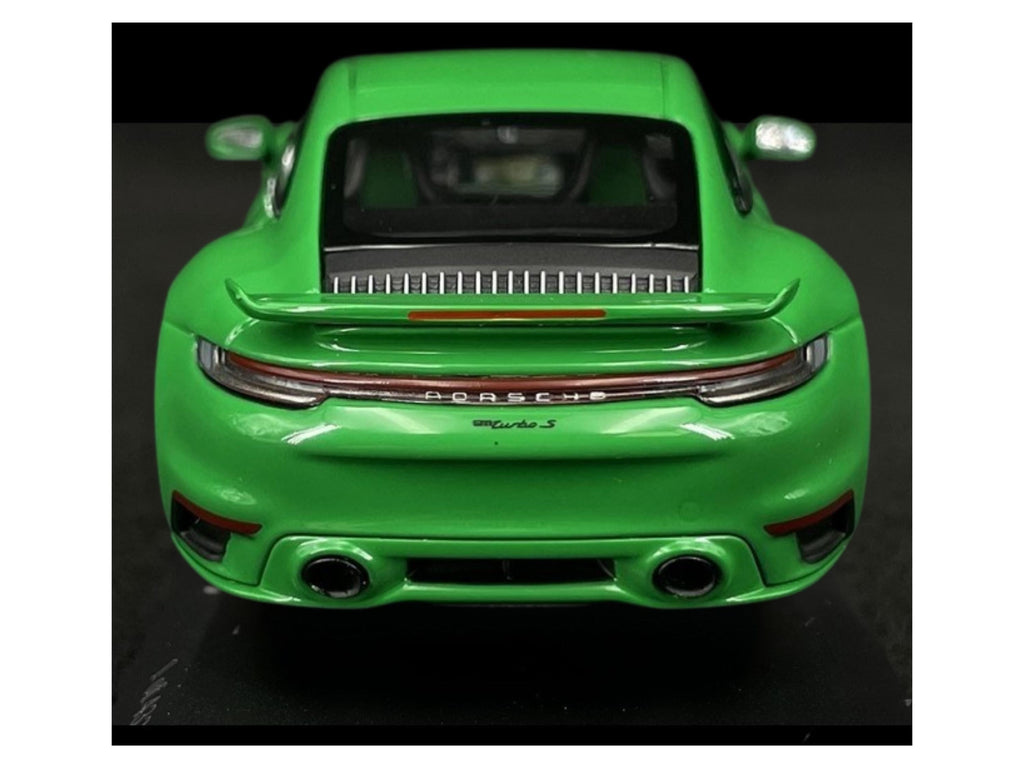 Porsche Scale Model Car I 911 Turbo S Coupe Sport Design 2021 – Python Green | 1:43 Scale Model Car | Collector’s Gift | Limited Edition | Car Lover
