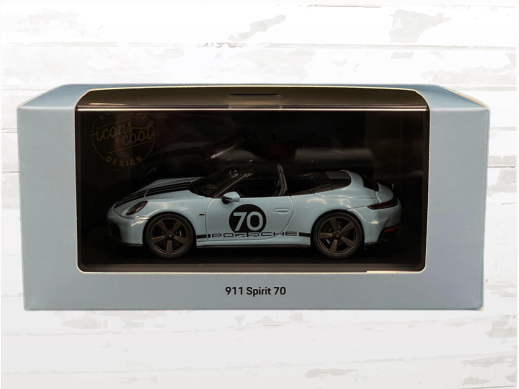 Porsche 911 Spirit 70 Type 992 Cabriolet 2025 Messen Blue 1/43, Limited Edition model