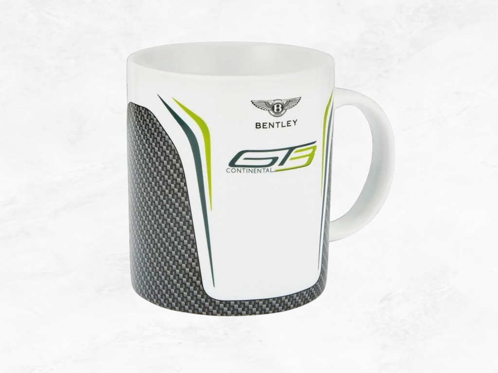 Bentley Motorsport GT3 Mug, Carbon Fibre Design, Bentley Fan Gift