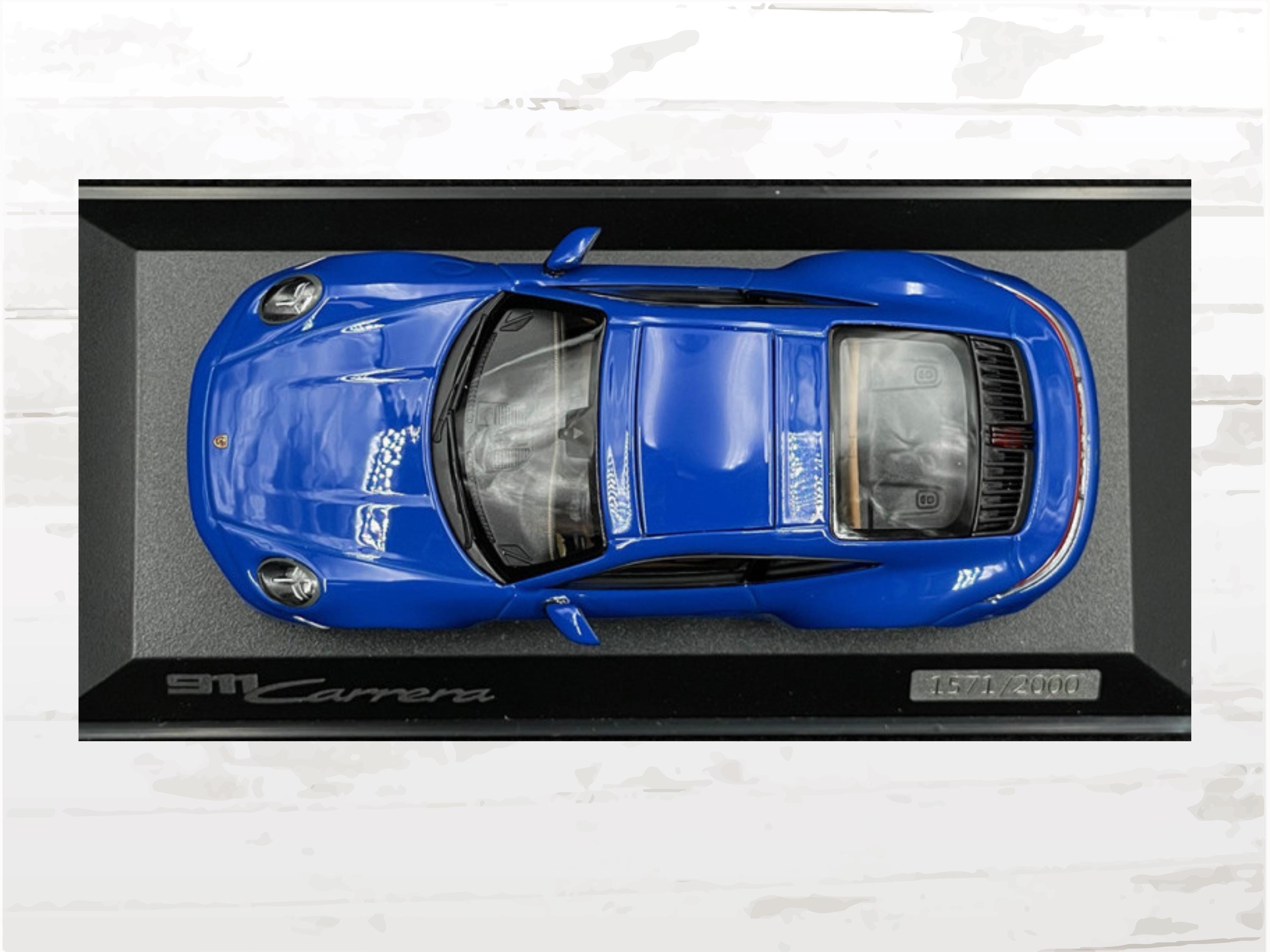 Porsche 911 Carrera 992.2 2024 Model | 1:43 Lugano Blue Limited Edition | Numbered 2000 Pieces I Collector Car