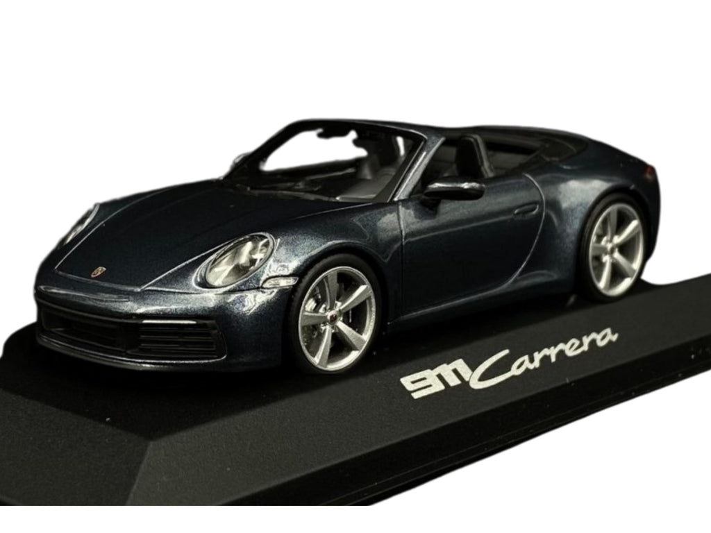 Porsche 911 Carrera Cabriolet Diecast Model | Biscay Blue, 1:43 Scale