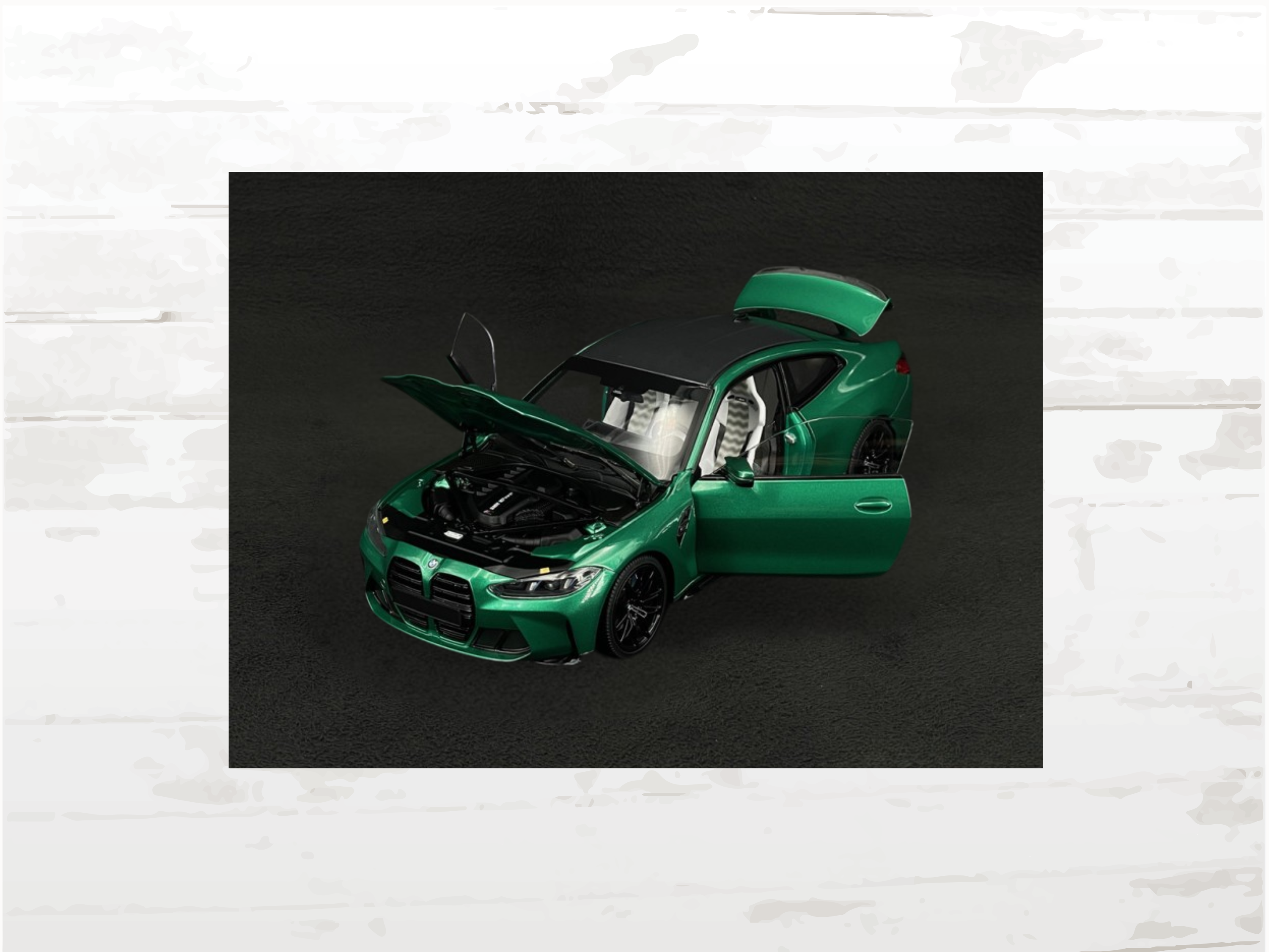 BMW M4 Coupé G82 Phase 2 2024 Green Metallic | 1:18 Scale Diecast Model