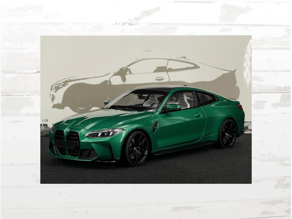 BMW M4 Coupé G82 Phase 2 2024 Green Metallic | 1:18 Scale Diecast Model