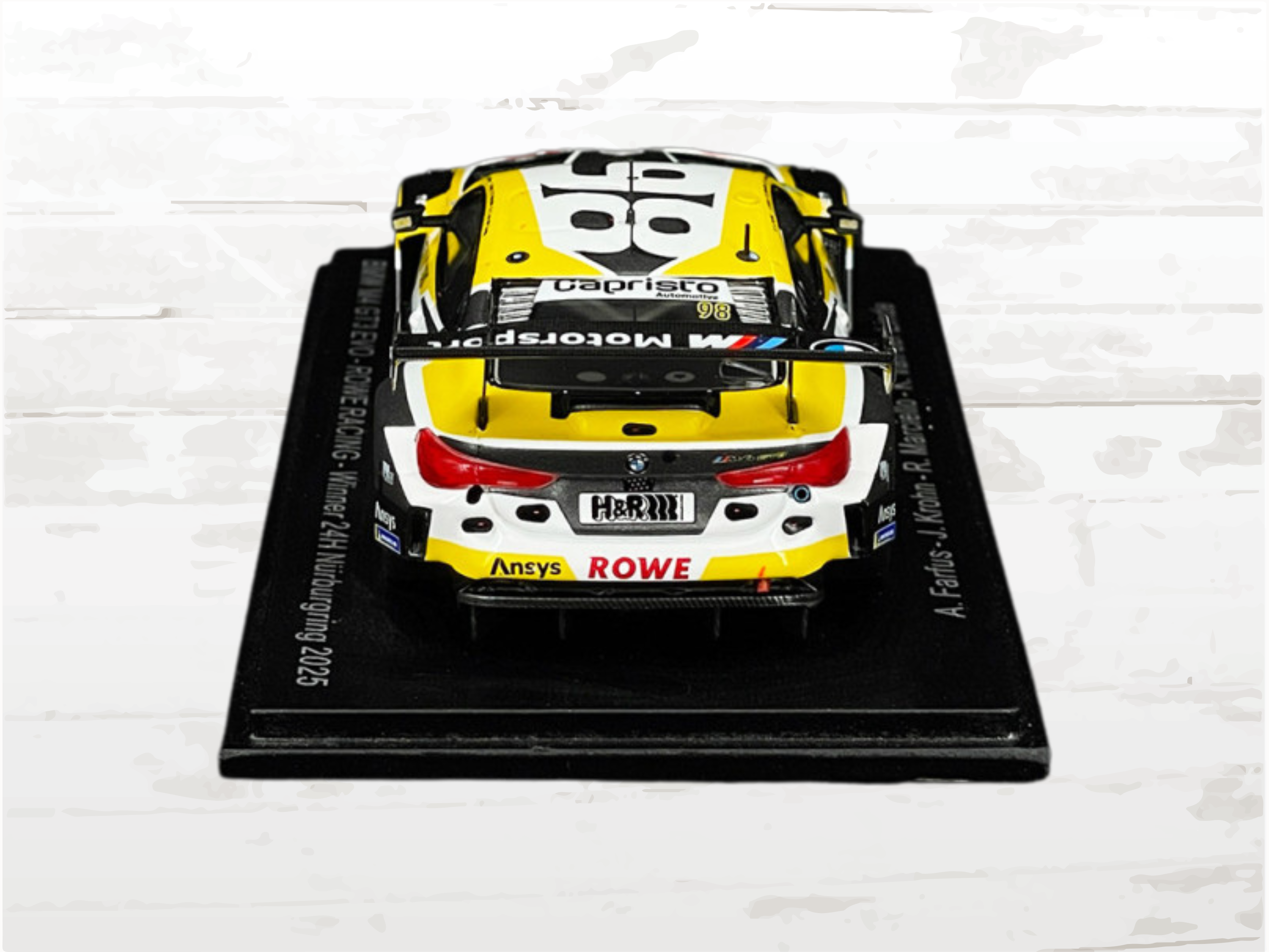 BMW Scale Model M4 GT3 Evo #98 Winner Nürburgring 24h 2025 | 1:4