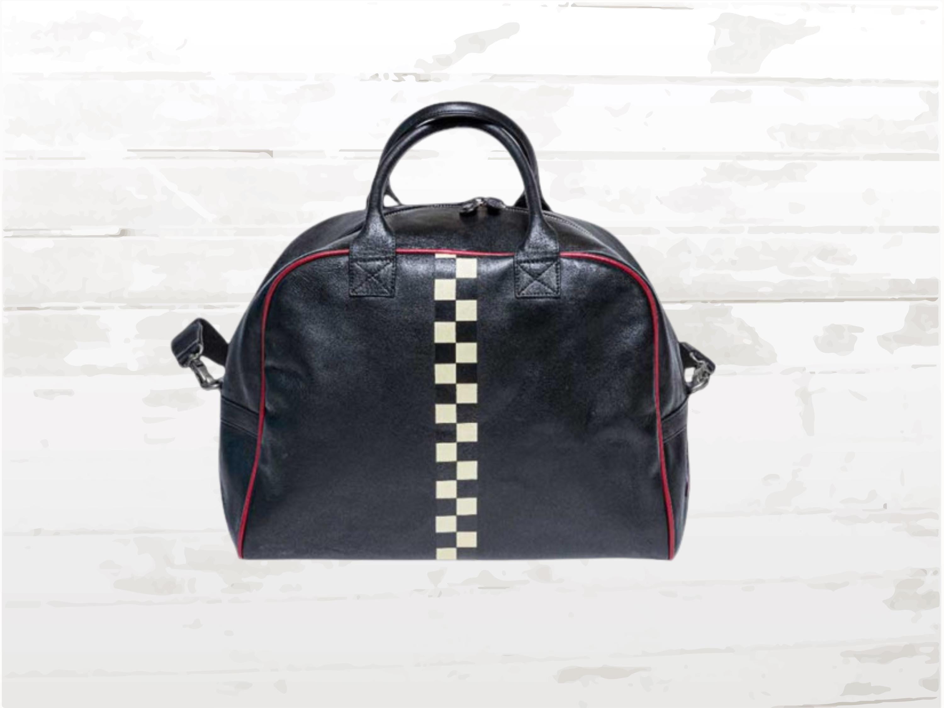 Le Mans Sheepskin Leather Helmet Bag: Motorsport Travel Duffle