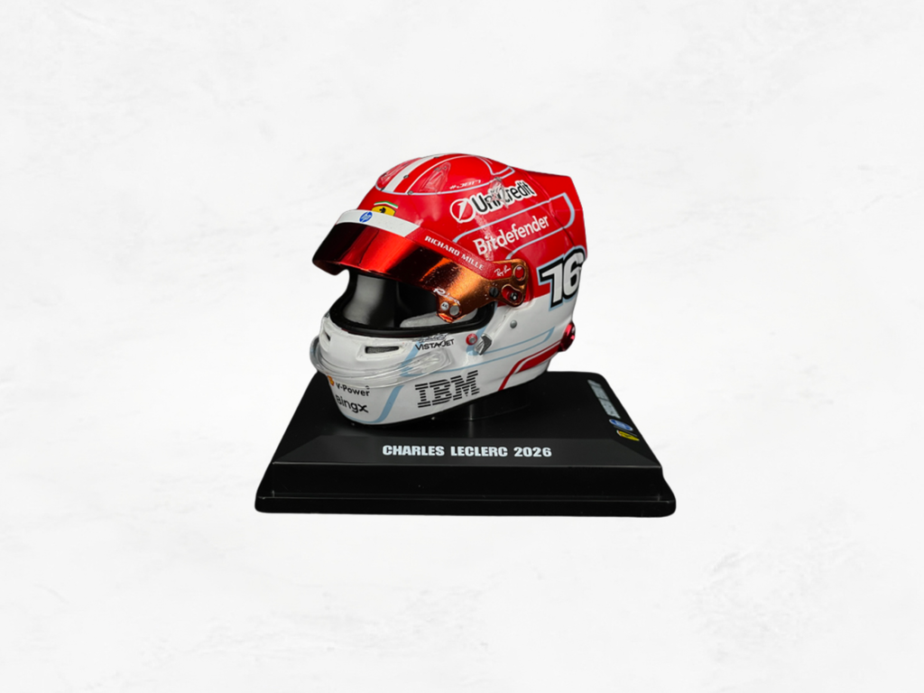 Charles Leclerc Ferrari Helmet 2026 | No. 16 | 1:5 Scale Resin Model | LookSmart LSHEL030