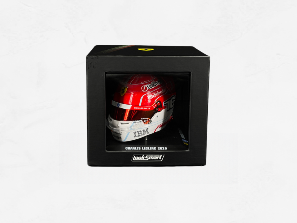 Charles Leclerc Ferrari Helmet 2026 | No. 16 | 1:5 Scale Resin Model | LookSmart LSHEL030