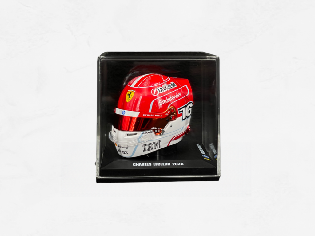Charles Leclerc Ferrari Helmet 2026 | No. 16 | 1:5 Scale Resin Model | LookSmart LSHEL030