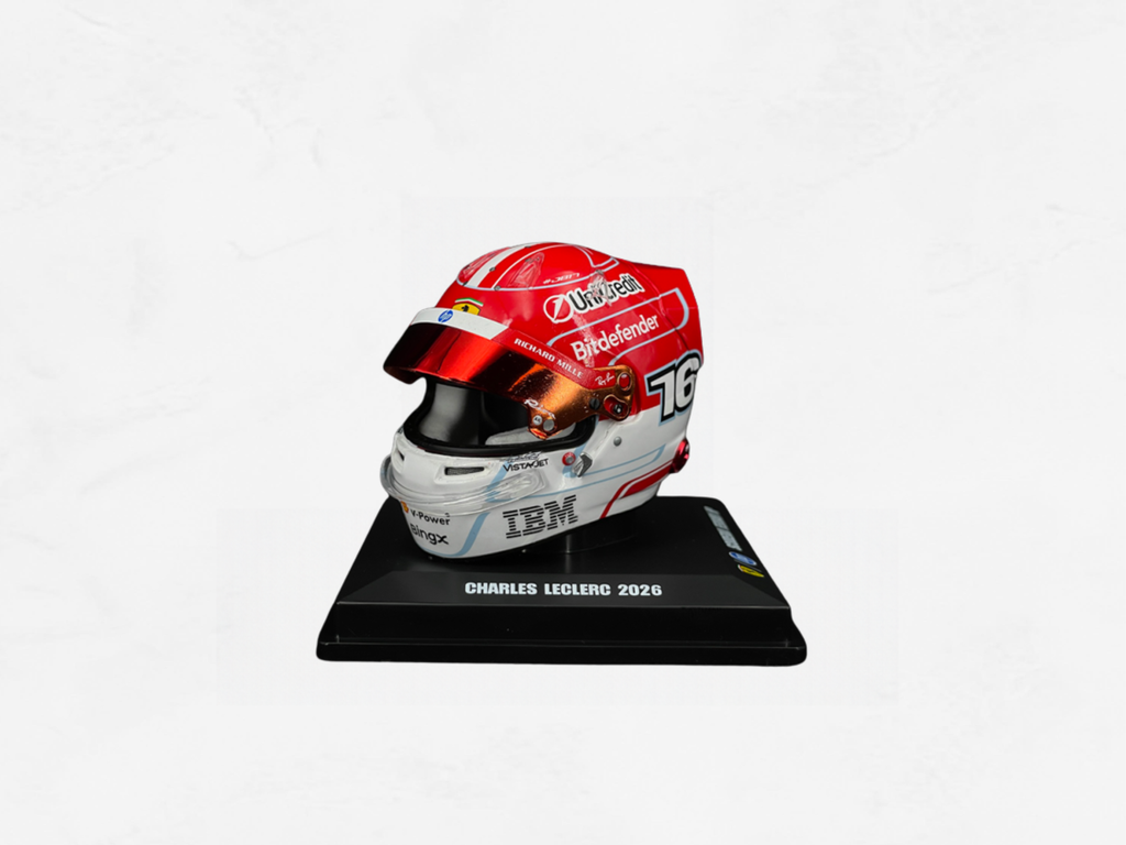 Charles Leclerc Ferrari Helmet 2026 | No. 16 | 1:5 Scale Resin Model | LookSmart LSHEL030