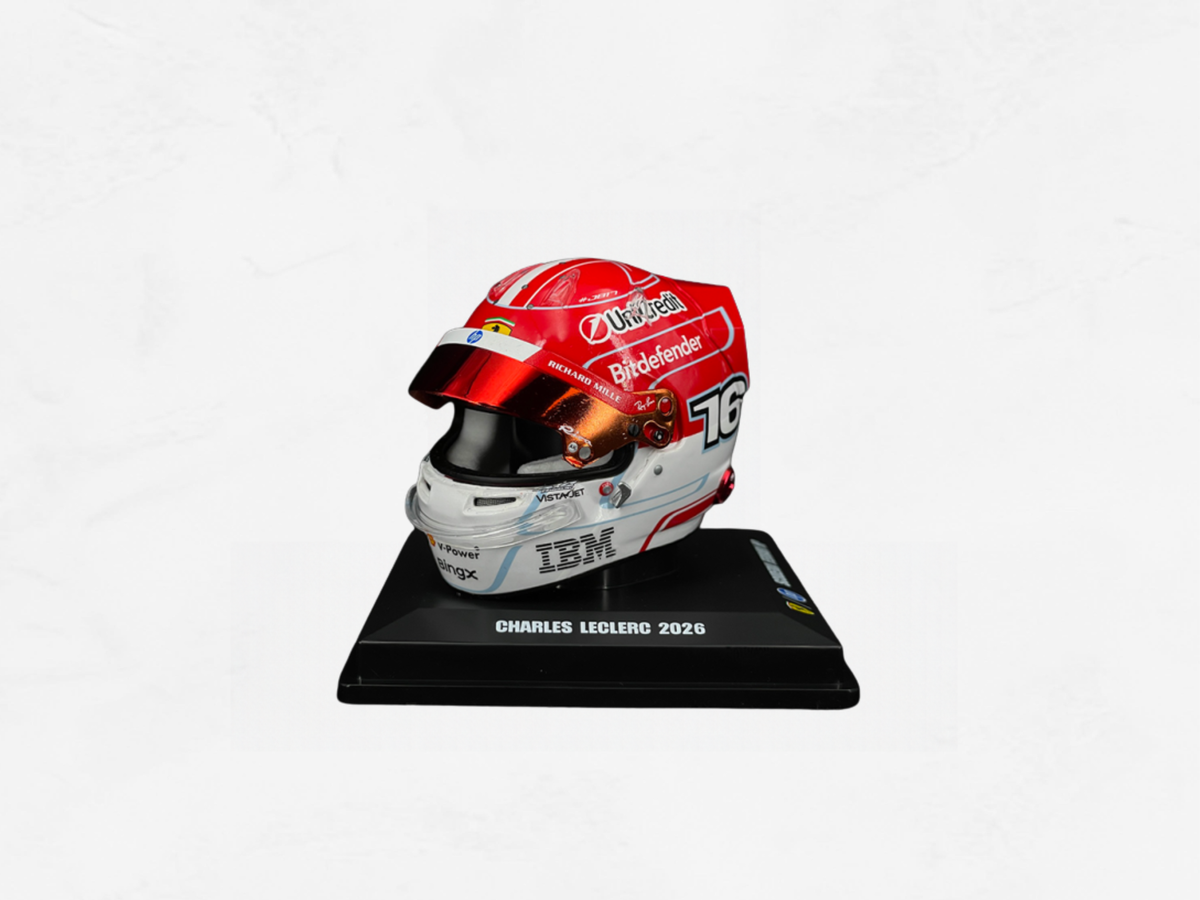Charles Leclerc Ferrari Helmet 2026 | No. 16 | 1:5 Scale Resin Model | LookSmart LSHEL030