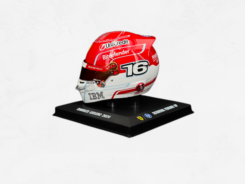 Charles Leclerc Ferrari Helmet 2026 | No. 16 | 1:5 Scale Resin Model | LookSmart LSHEL030