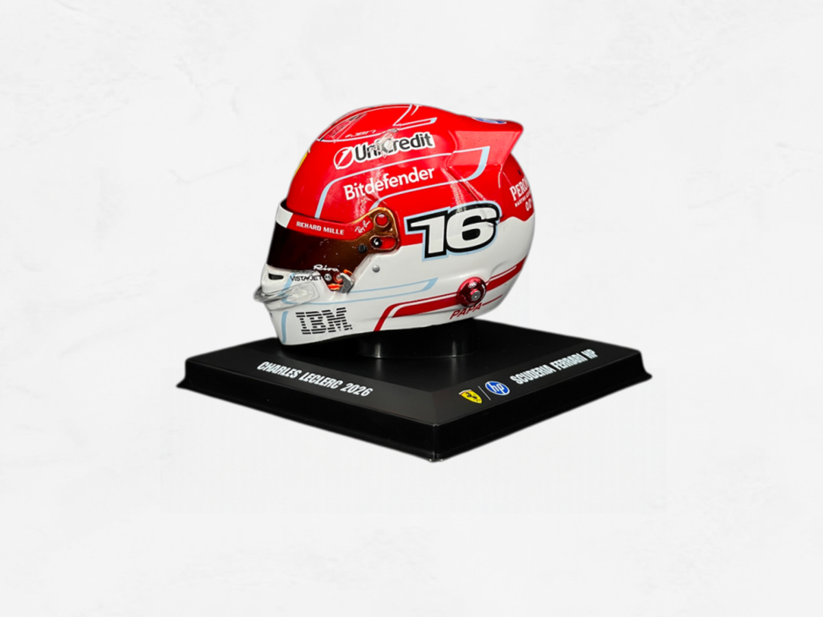 Charles Leclerc Ferrari Helmet 2026 | No. 16 | 1:5 Scale Resin Model | LookSmart LSHEL030