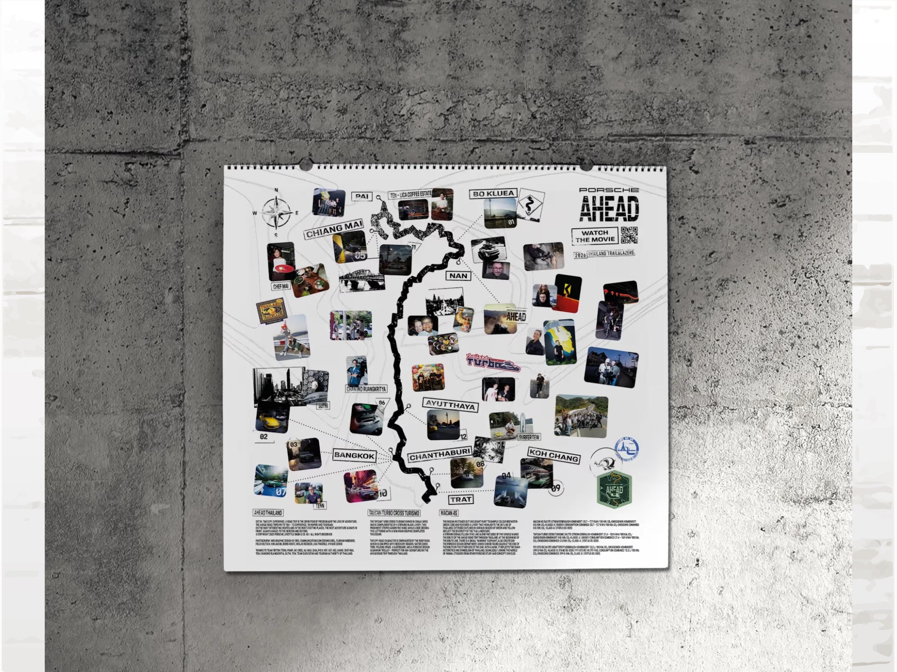 Porsche 2026 Calendar Thailand Trailblazers | Collector's Edition with Coin | Wall Calendar