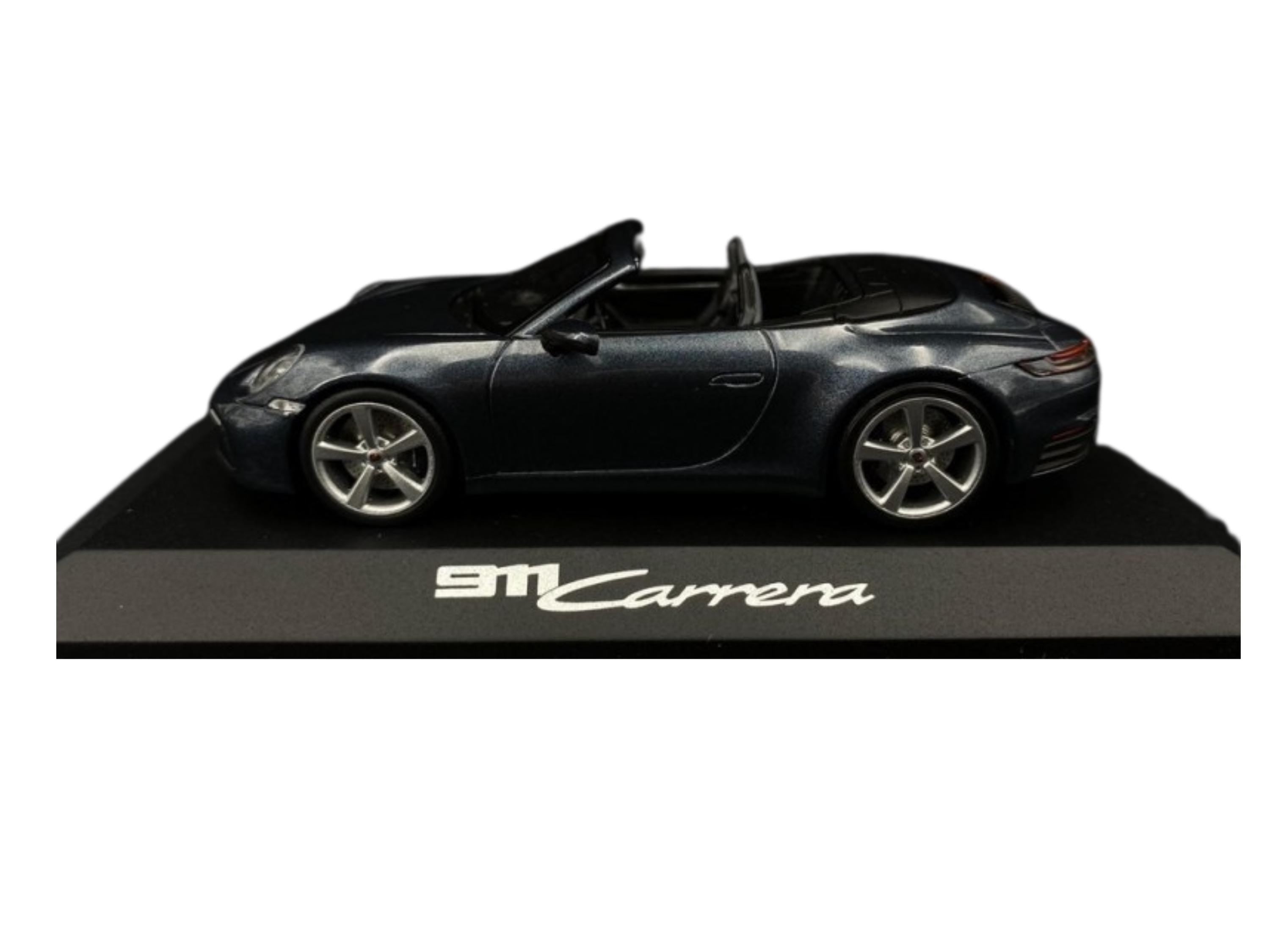 Porsche 911 Carrera Cabriolet Diecast Model | Biscay Blue, 1:43 Scale