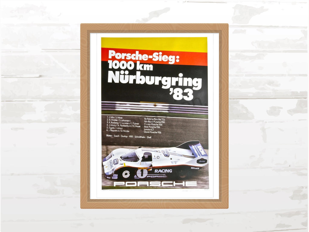 Porsche Poster 1000 km Nürburgring 1983 Poster, Classic Endurance Racing