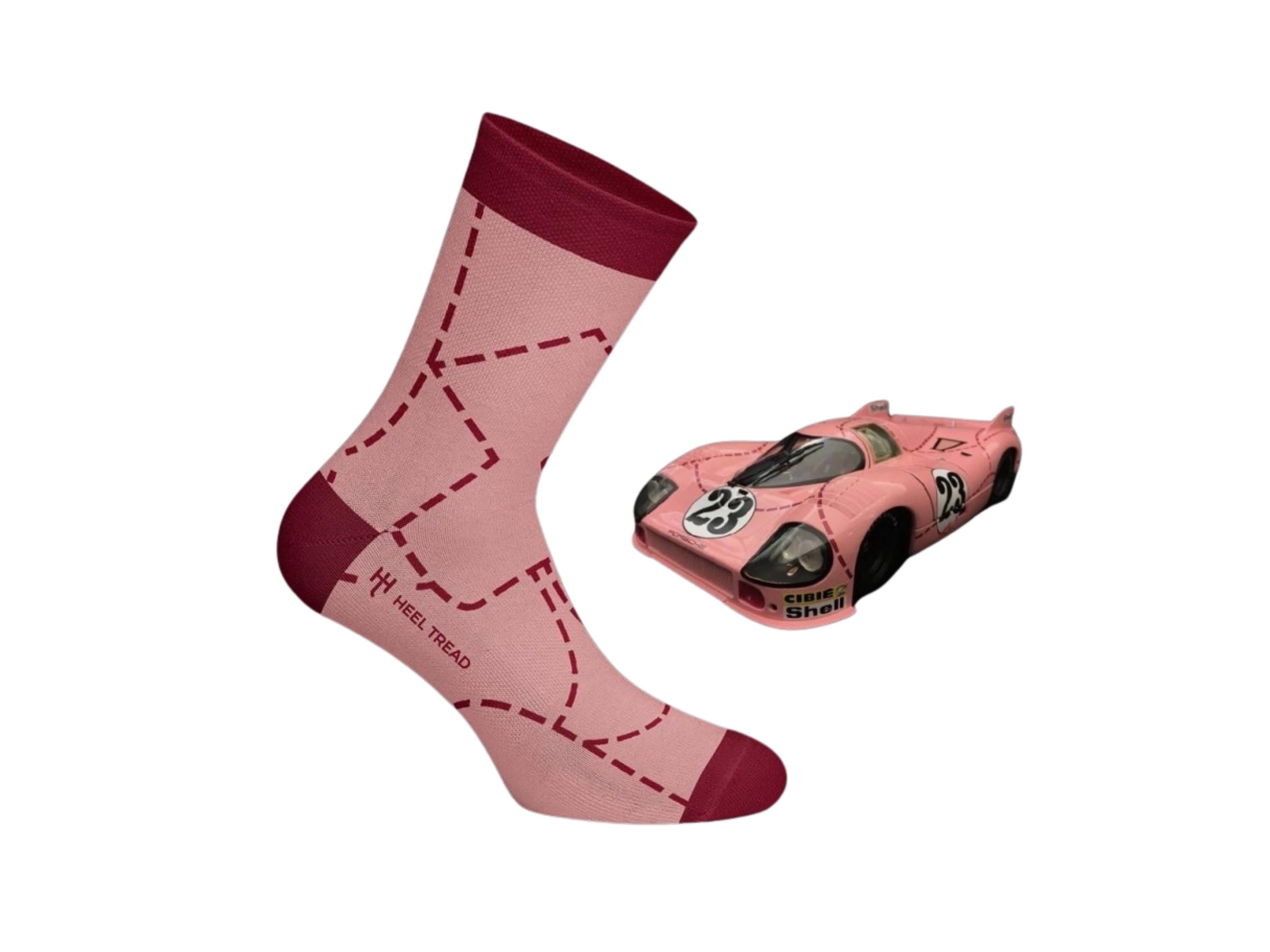 Pink Pig 917 Socks: Porsche Racing Motorsport Gift