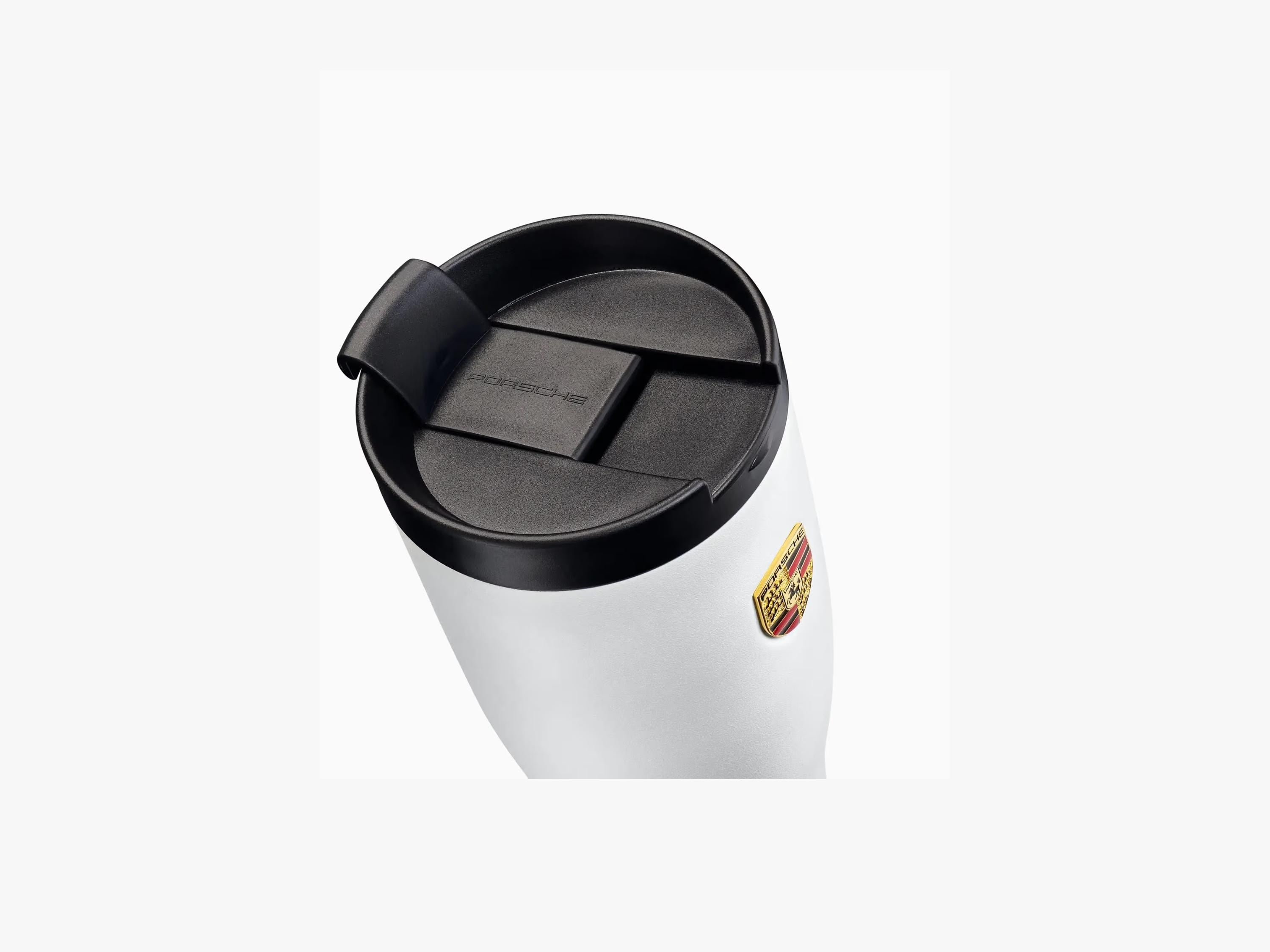Porsche Thermo Cup: White XL Insulated Coffee Mug