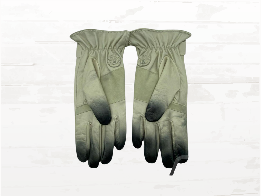 Racing Driving Gloves | Ivory Gulf Heritage | Italian Lamb Leather | Finish Line Edition