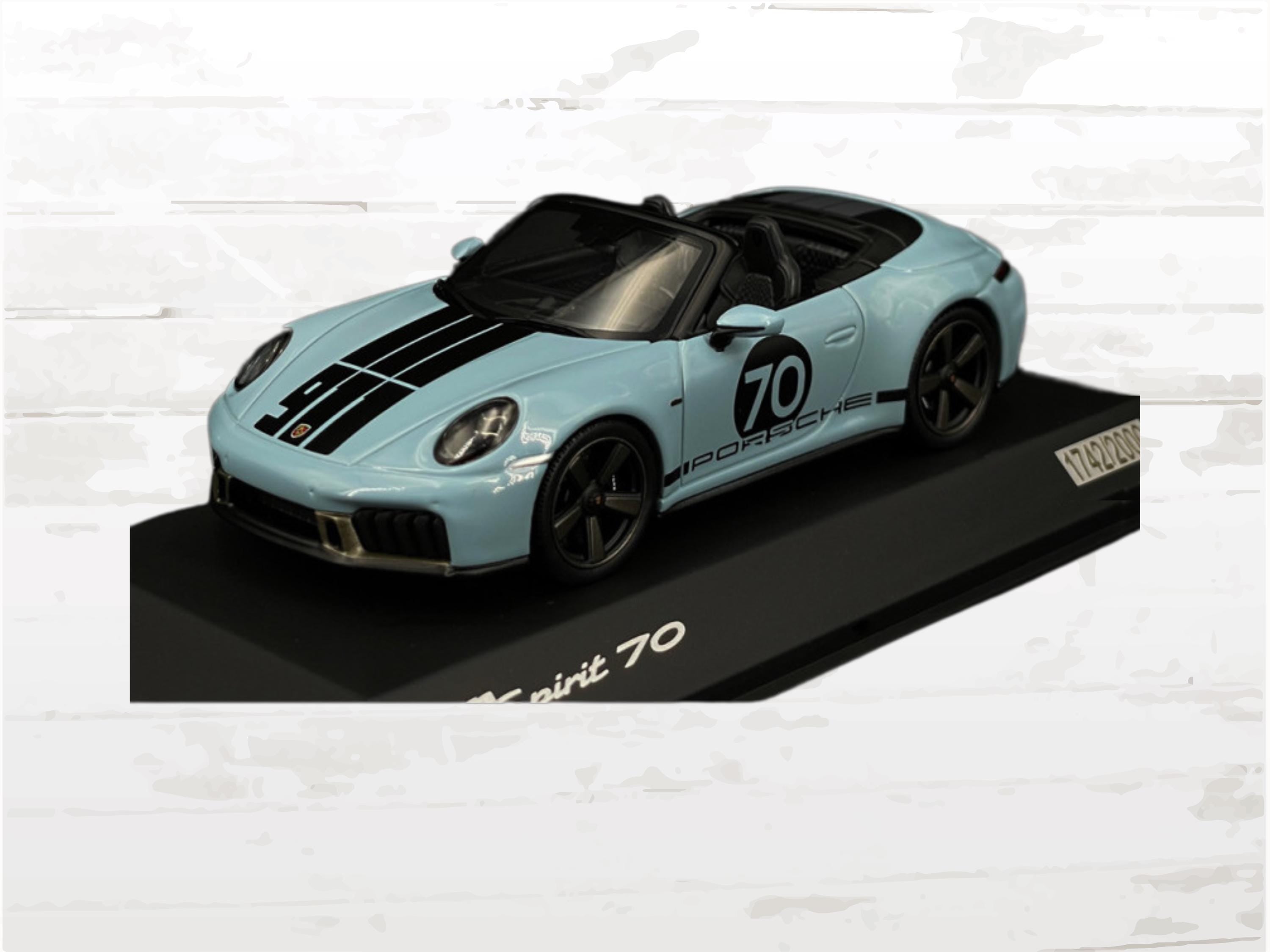 Porsche 911 Spirit 70 Type 992 Cabriolet 2025 Messen Blue 1/43, Limited Edition model