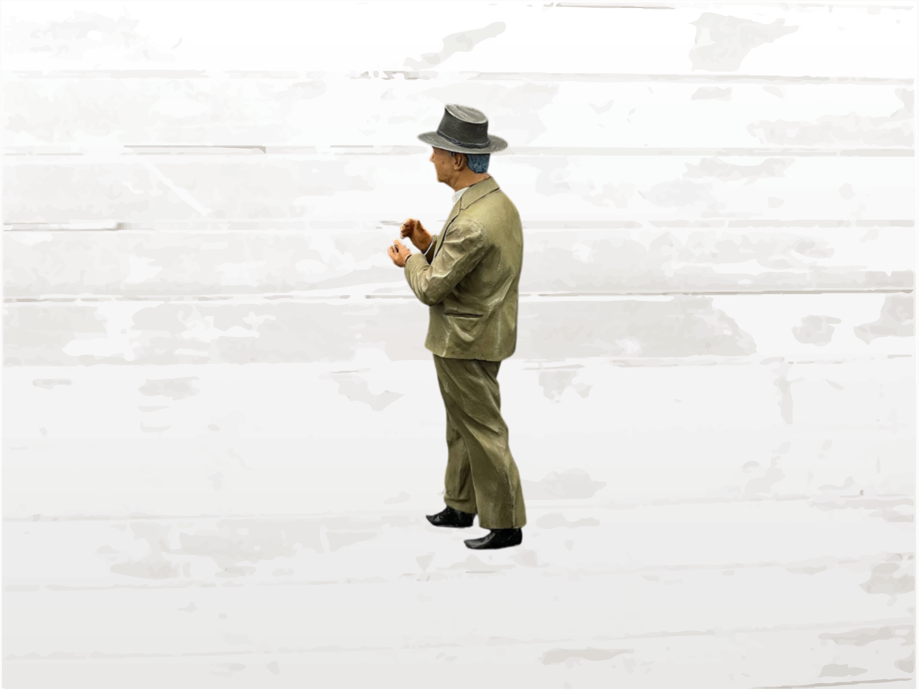 Enzo Ferrari Figurine 1/18 Scale – Motorsport Collector Diorama Figure
