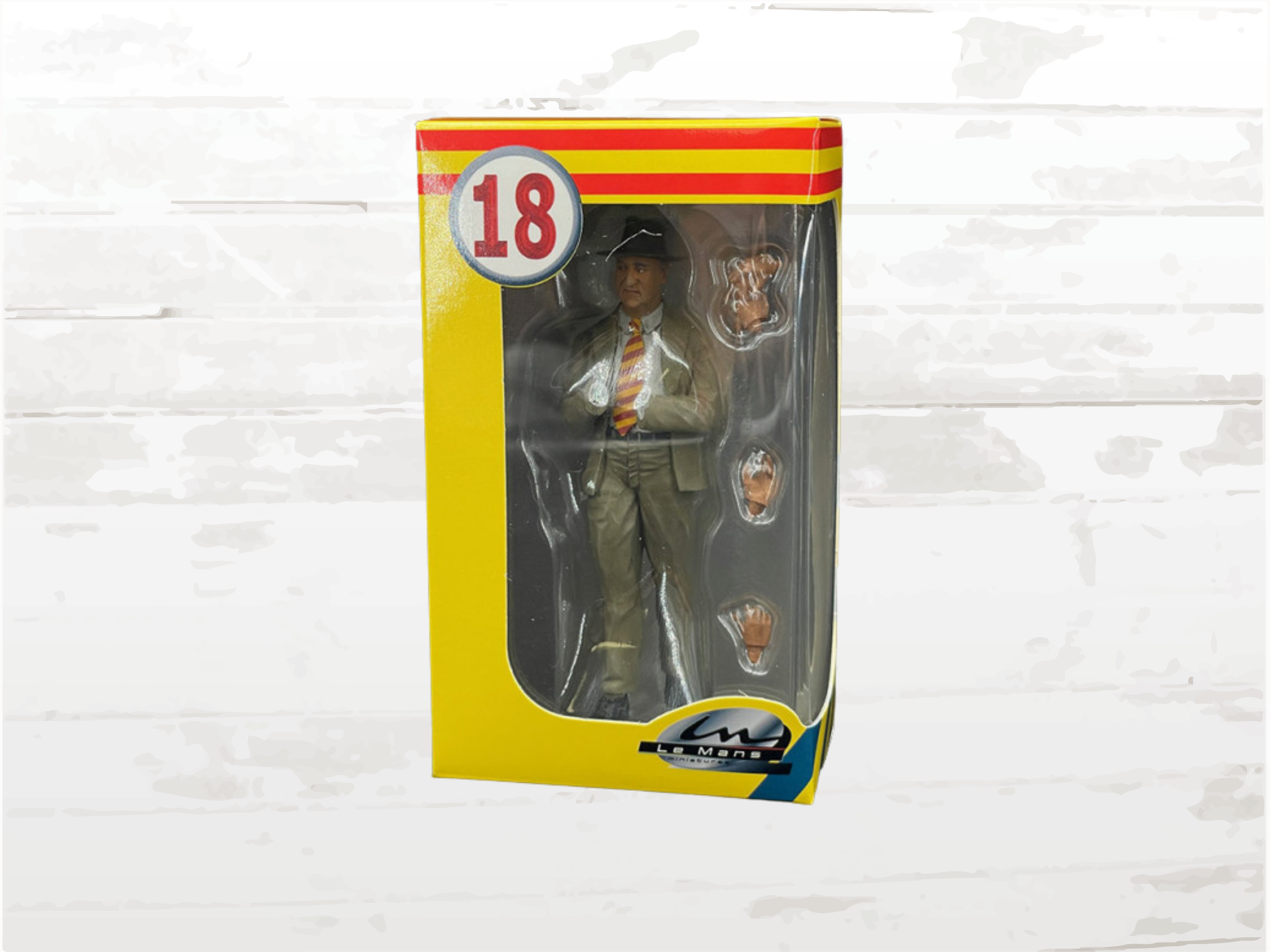 Enzo Ferrari Figurine 1/18 Scale – Motorsport Collector Diorama Figure