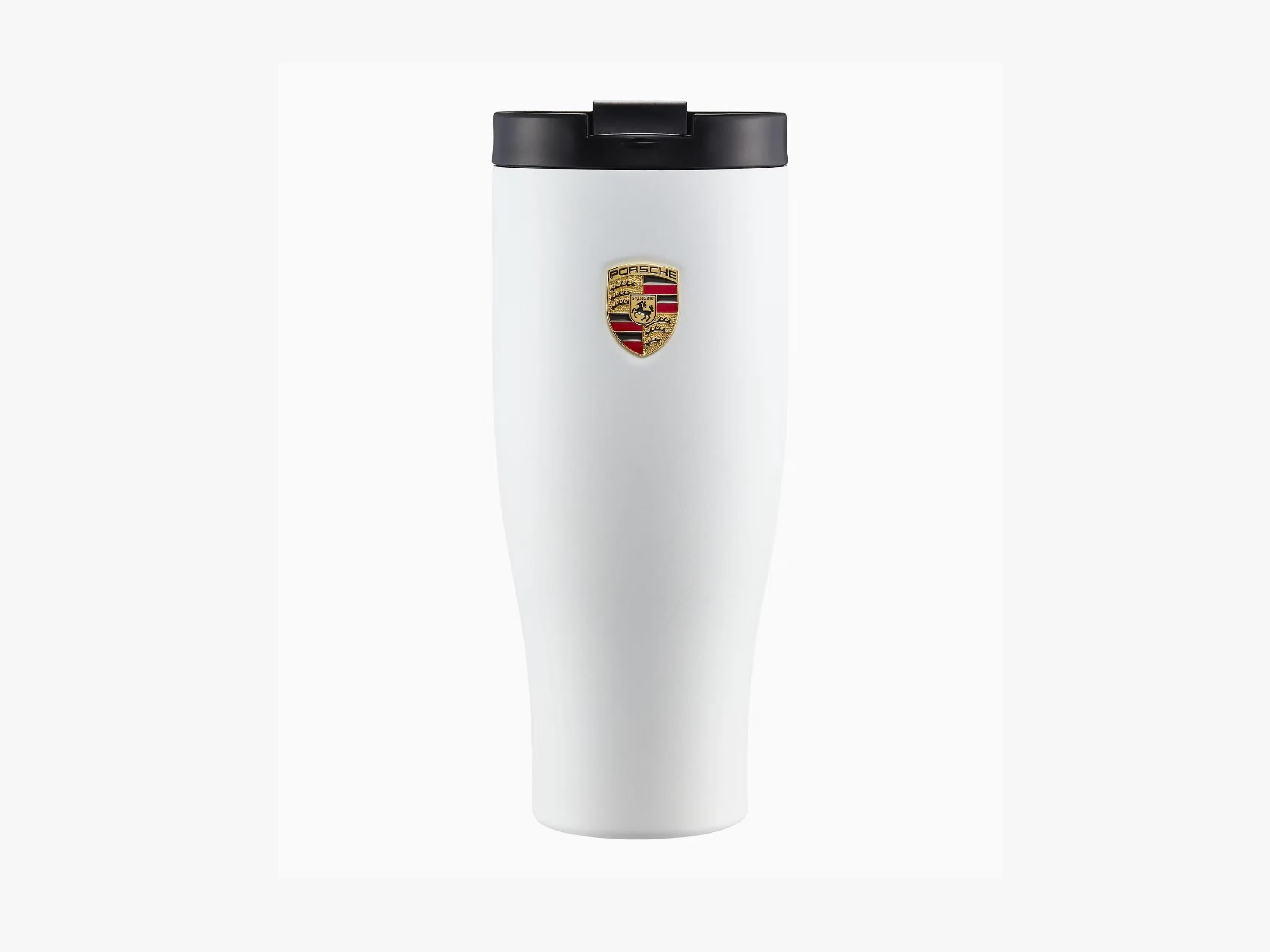 Porsche Thermo Cup: White XL Insulated Coffee Mug