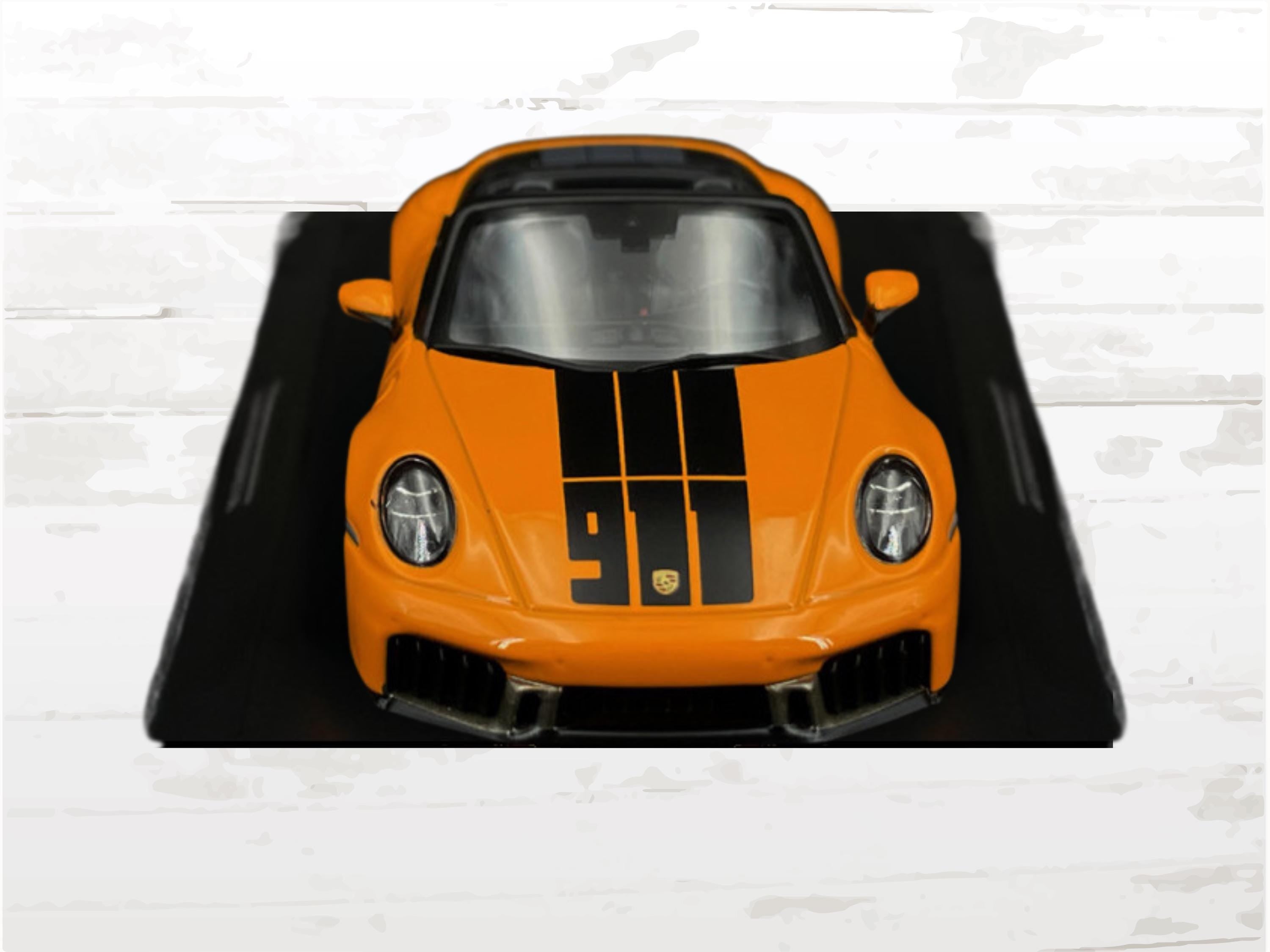 Porsche 911 Spirit 70 Cabriolet 2025 Signal Orange 1:43 Model Car
