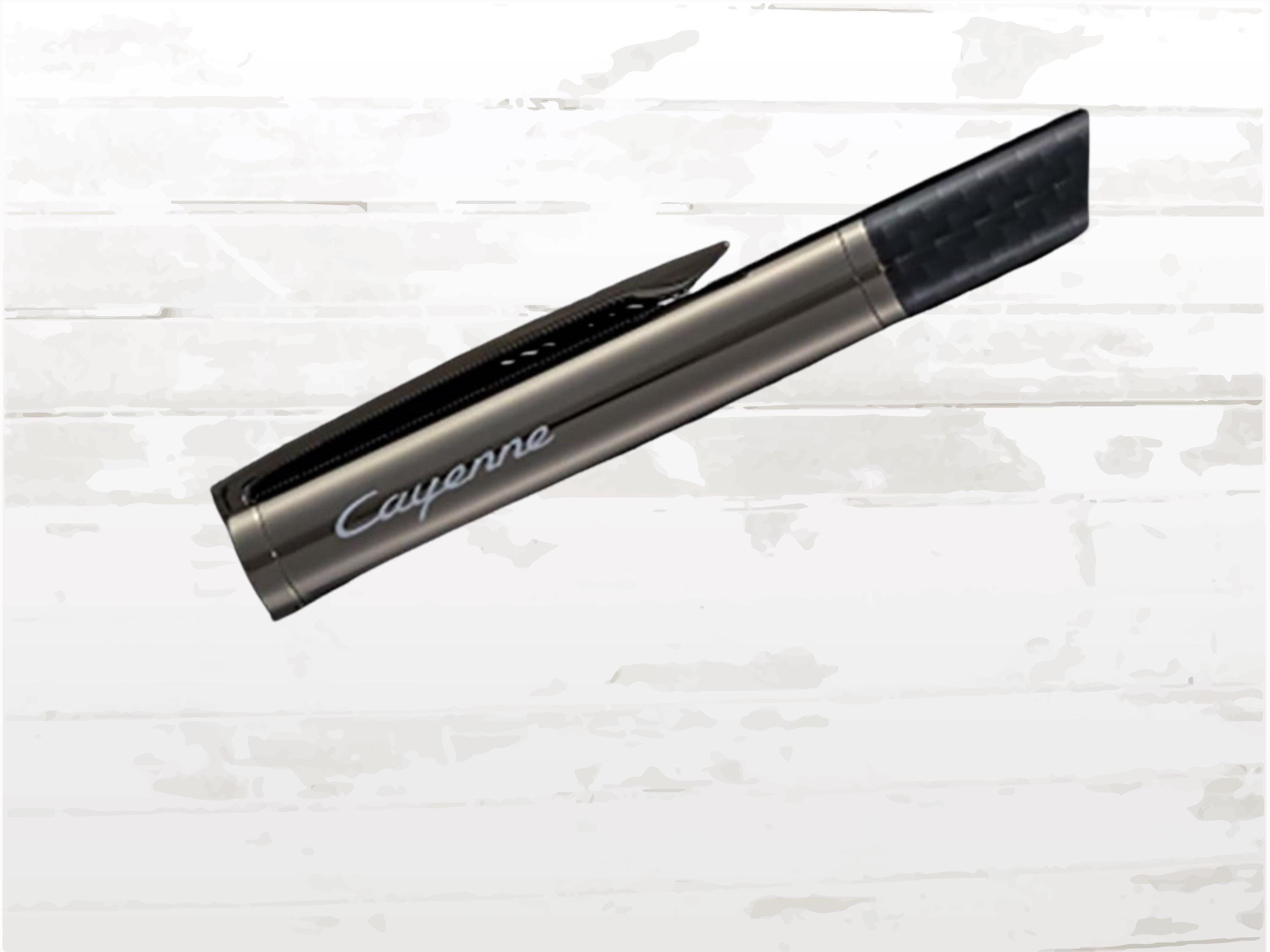 Porsche Cayenne Rollerball Pen: Carbon Design, Dark Grey Metallic