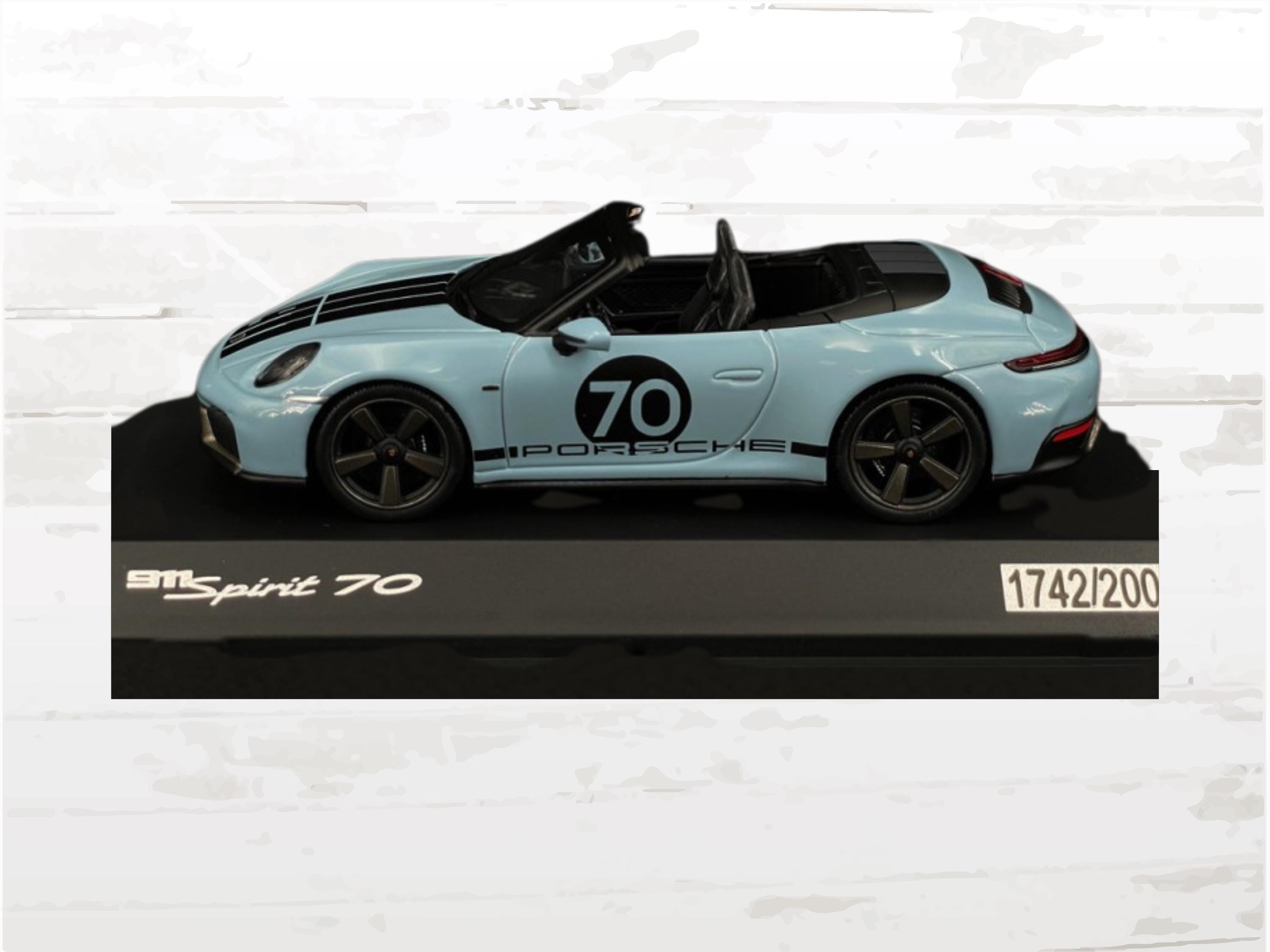 Porsche 911 Spirit 70 Type 992 Cabriolet 2025 Messen Blue 1/43, Limited Edition model