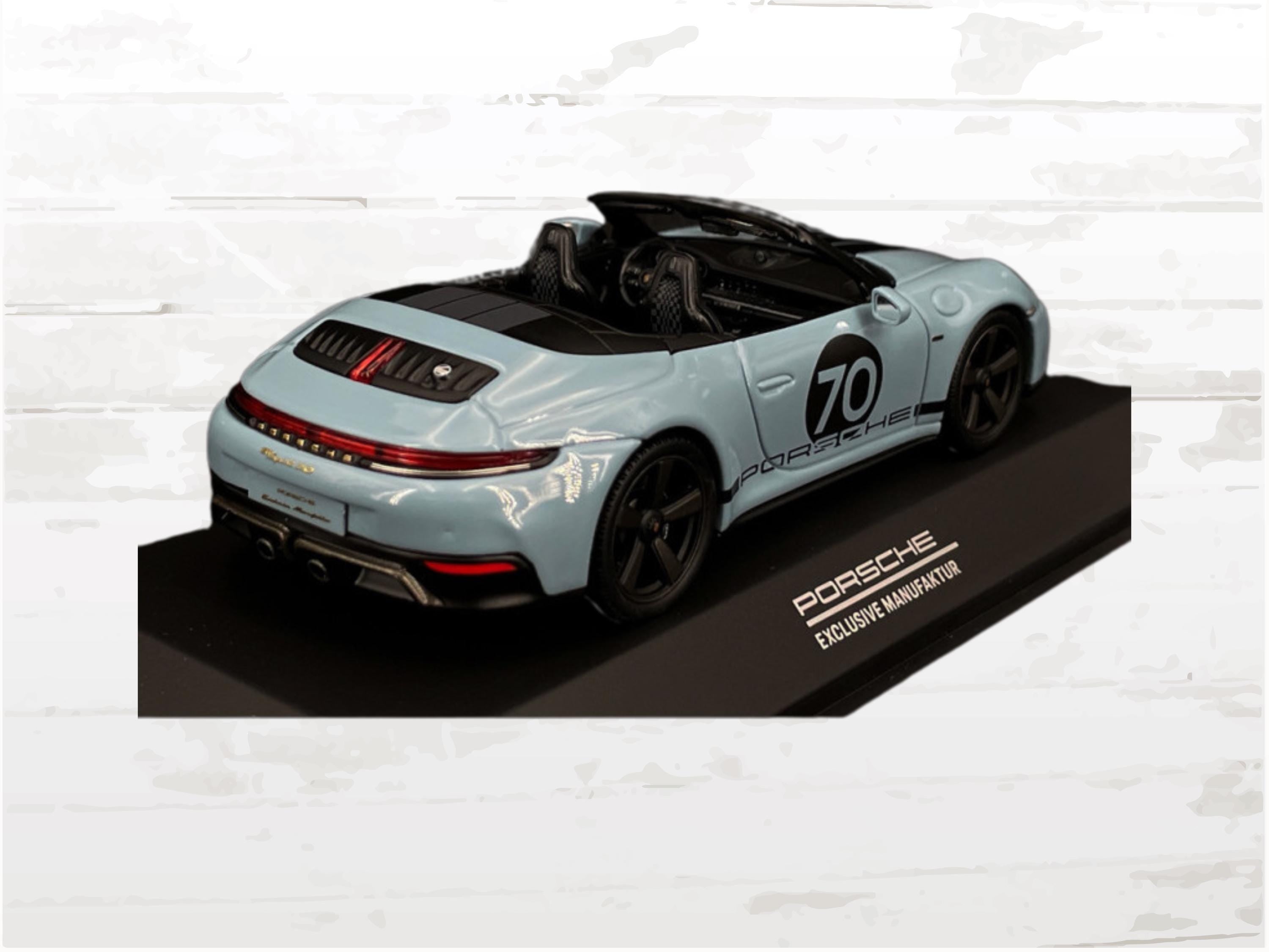 Porsche 911 Spirit 70 Type 992 Cabriolet 2025 Messen Blue 1/43, Limited Edition model