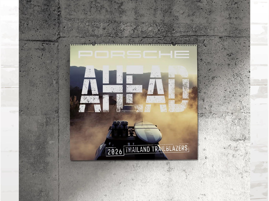Porsche 2026 Calendar Thailand Trailblazers | Collector's Edition with Coin | Wall Calendar
