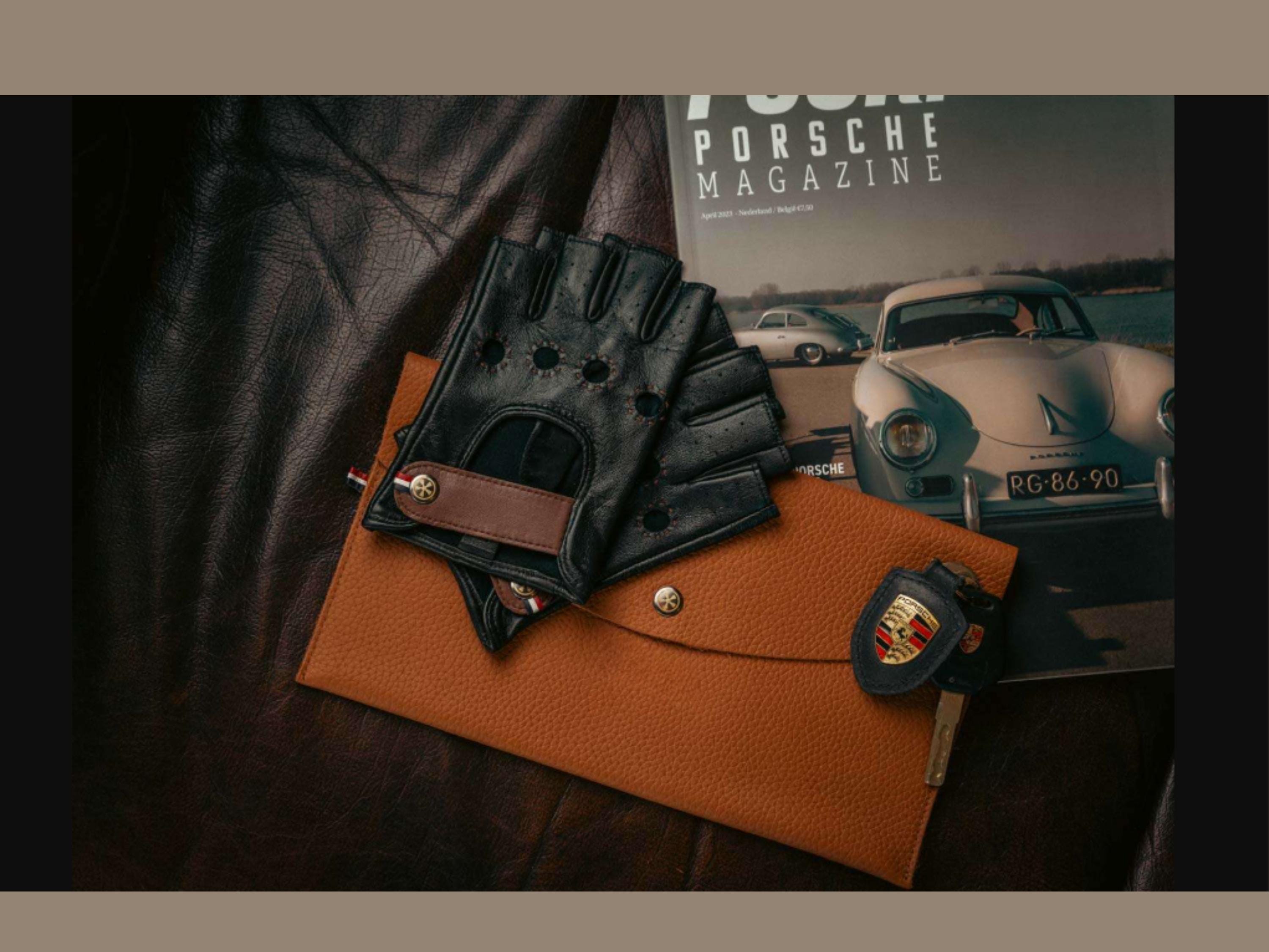 Hand Sewn Leather Driving Gloves: Fingerless Sheepskin Mittens