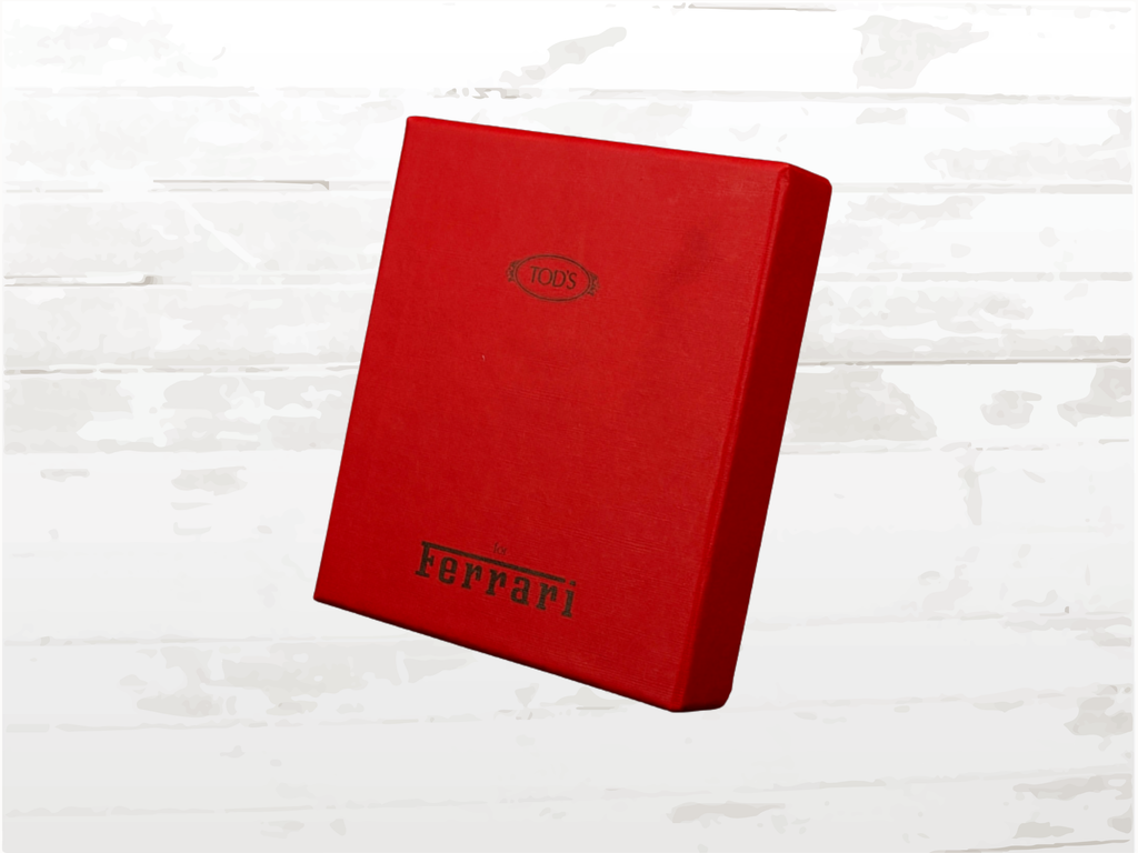 Ferrari Leather Card Holder by Tod’s – Brown Luxury Wallet Gift