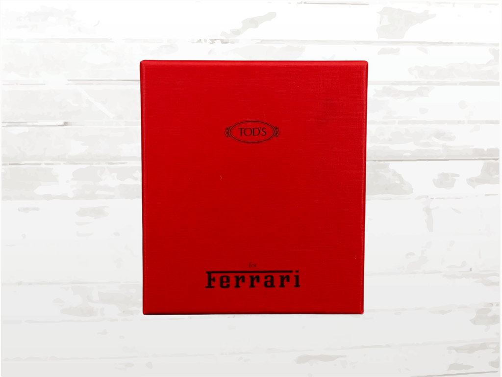 Ferrari Leather Card Holder by Tod’s – Brown Luxury Wallet Gift