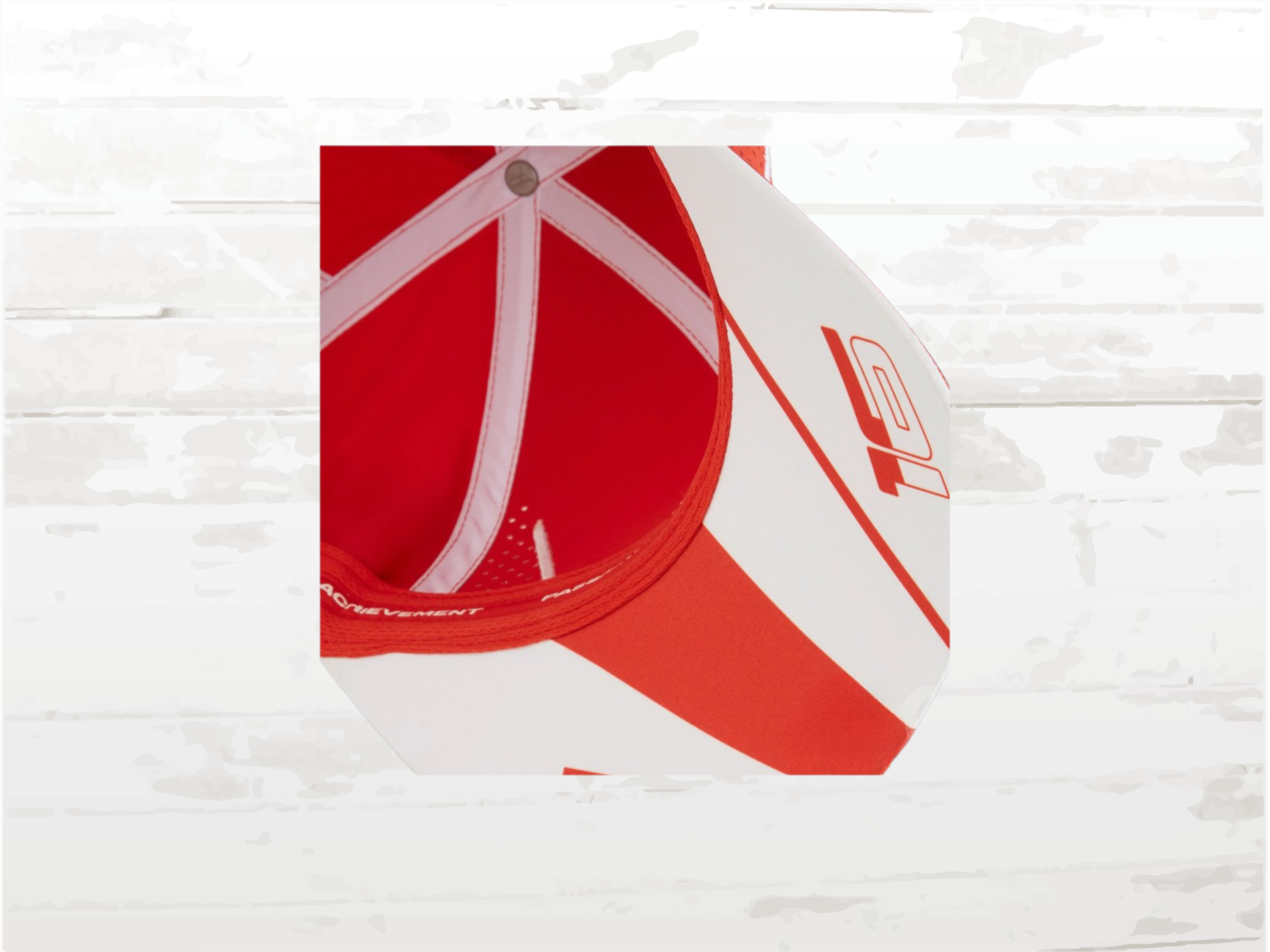 Ferrari Red Cap No.16 – Charles Lecrec- Racing Team Style – Adjustable Snapback