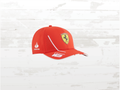 Ferrari Red Cap No.16 – Charles Lecrec- Racing Team Style – Adjustable Snapback