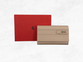 Ferrari GT Collection Wallet | Beige Grained Leather | Handmade in Italy