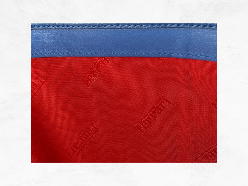 Ferrari Wallet Blue Leather – GT Collection