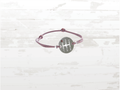 Gearbox Bracelet, Silver Finish, gulf colour Cord, Adjustable length, Driver Gift