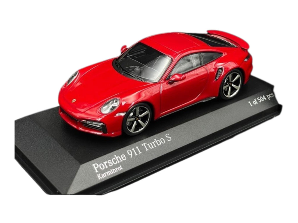 Porsche 911 Turbo S Coupe 2020 Carmine Red | 1:43 Scale Model Car | Collector Gift | Limited Edition 504 pcs
