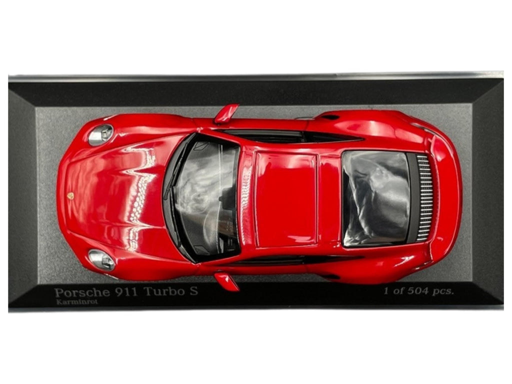Porsche 911 Turbo S Coupe 2020 Carmine Red | 1:43 Scale Model Car | Collector Gift | Limited Edition 504 pcs