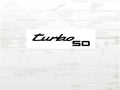 Porsche 911 Turbo 50th Anniversary Sticker: Collectible Decal
