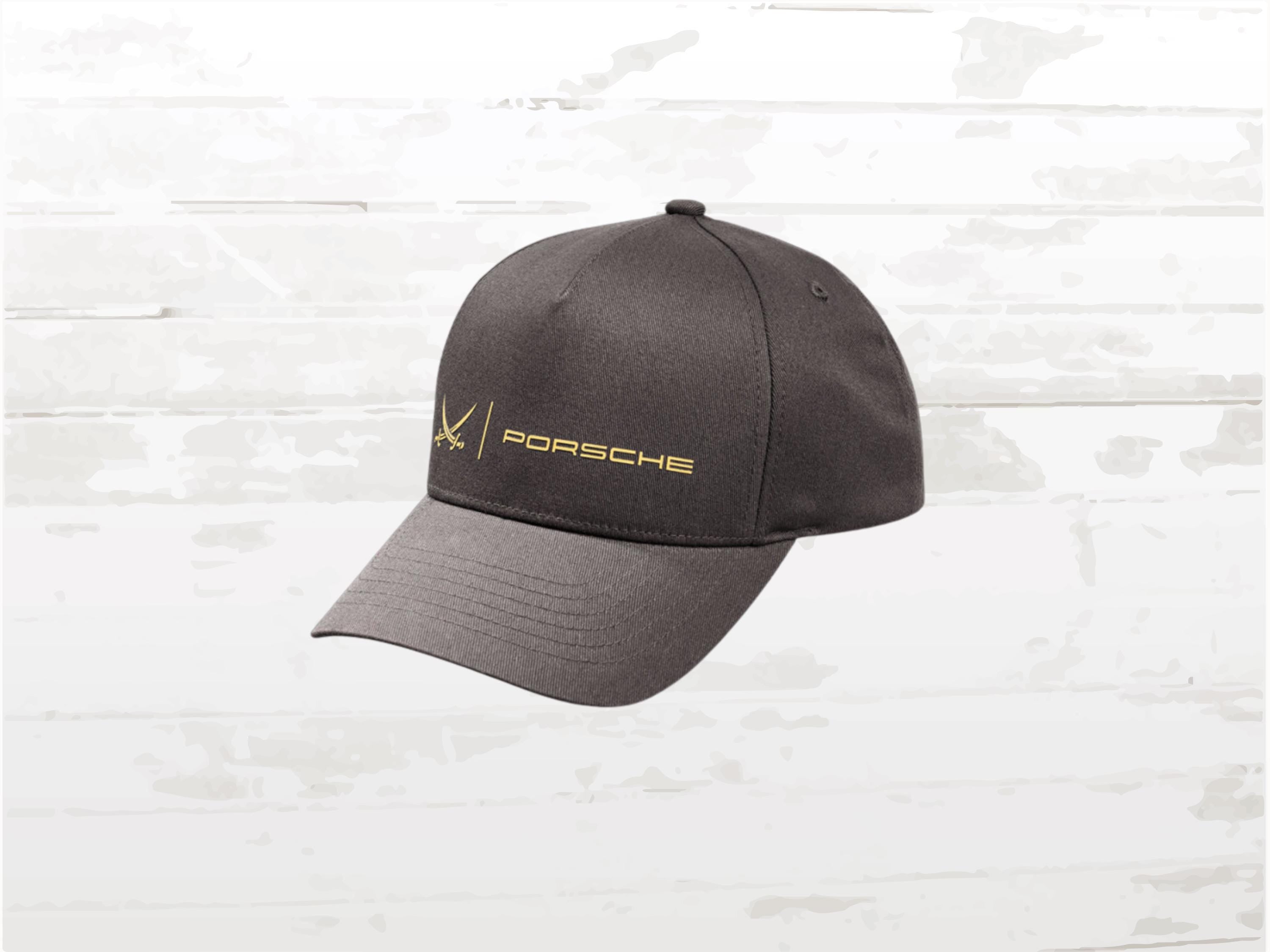 Porsche x Sansibar Hat: Grey & Gold Motorsport Cap