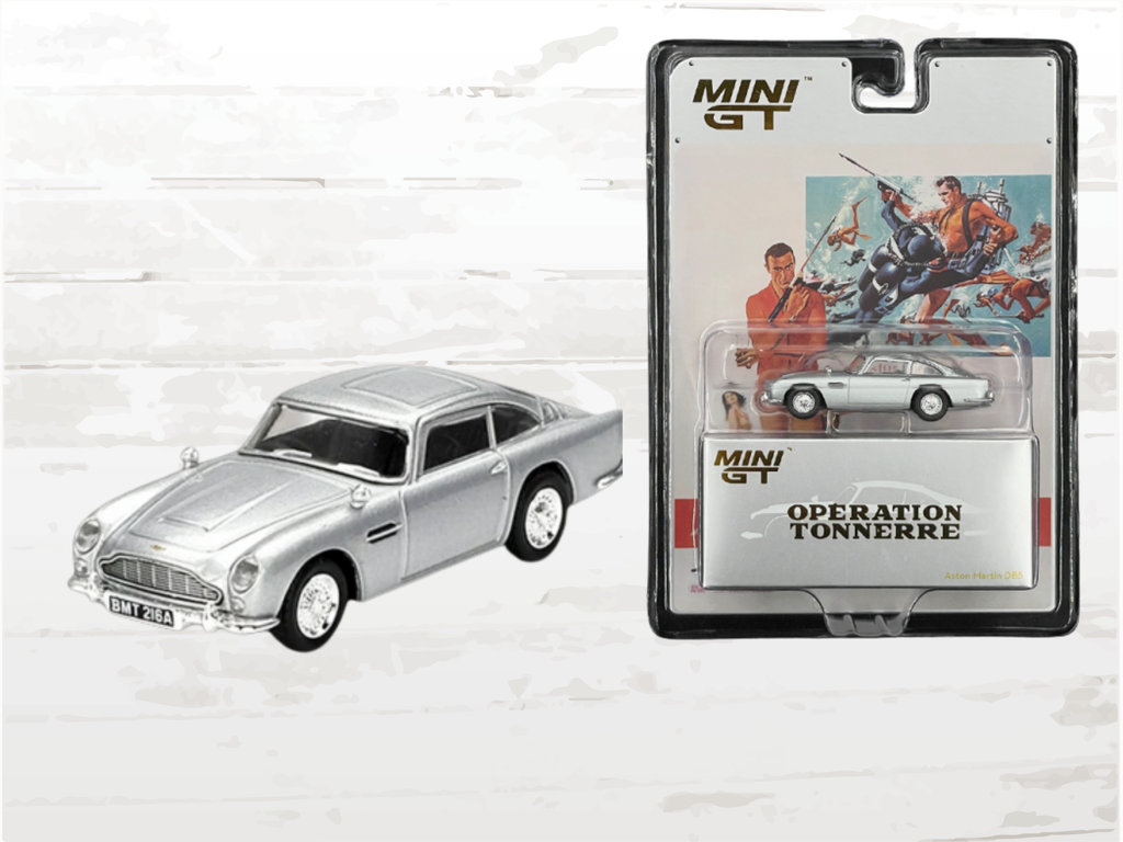 James Bond Aston Martin DB5 1:64 Model | Thunderball 1965 | Mini GT 007