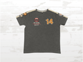Vintage T-Shirt Jo Siffert , No.14 Austrian GP 1971, Warson Motors Hat Trick Carbon Grey Men's Tee
