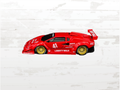Lamborghini Countach LB Works Red 1:64 Scale Diecast Model | Liberty Walk
