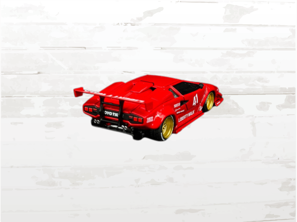 Lamborghini Countach LB Works Red 1:64 Scale Diecast Model | Liberty Walk