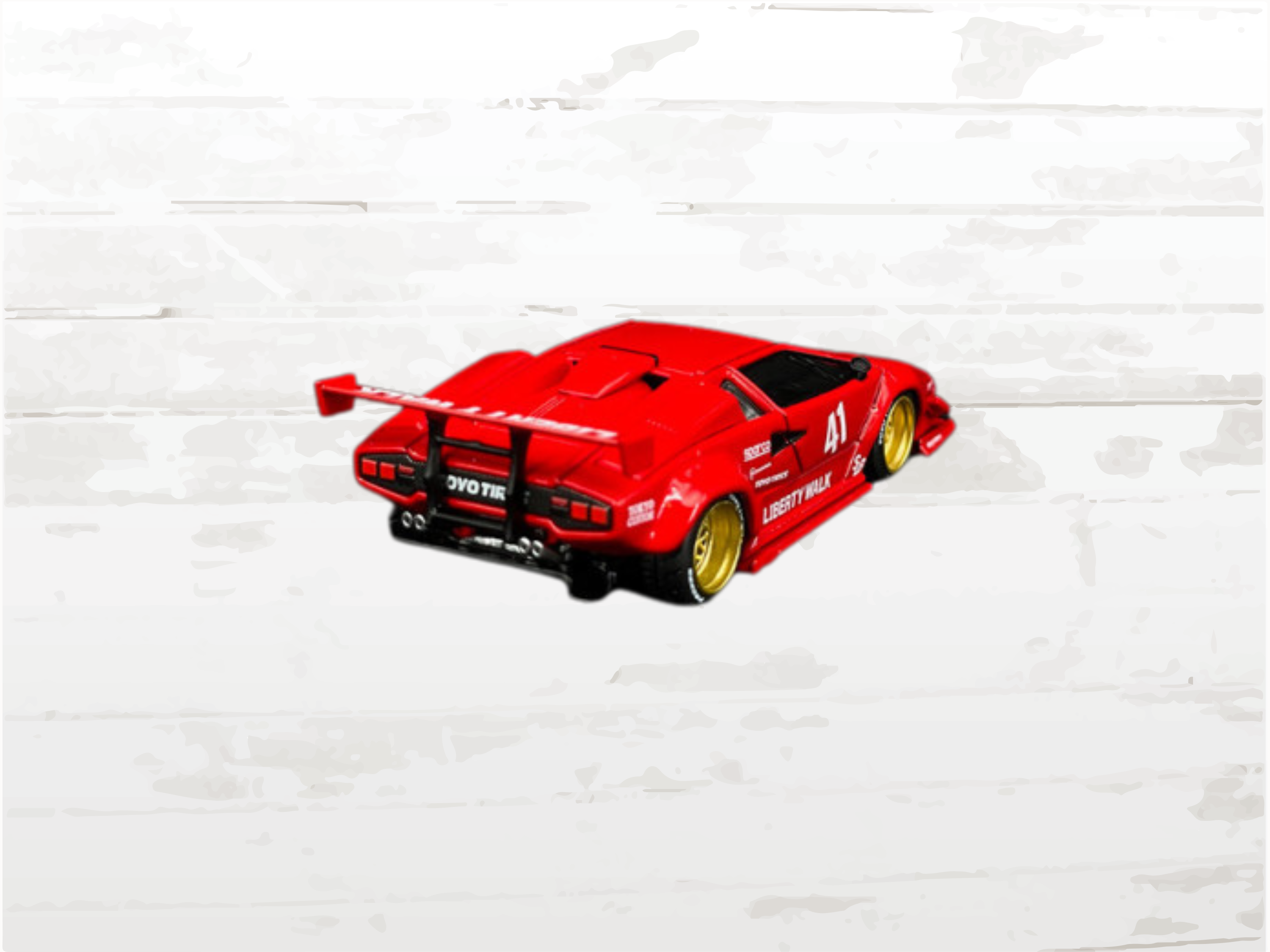 Lamborghini Countach LB Works Red 1:64 Scale Diecast Model | Liberty Walk