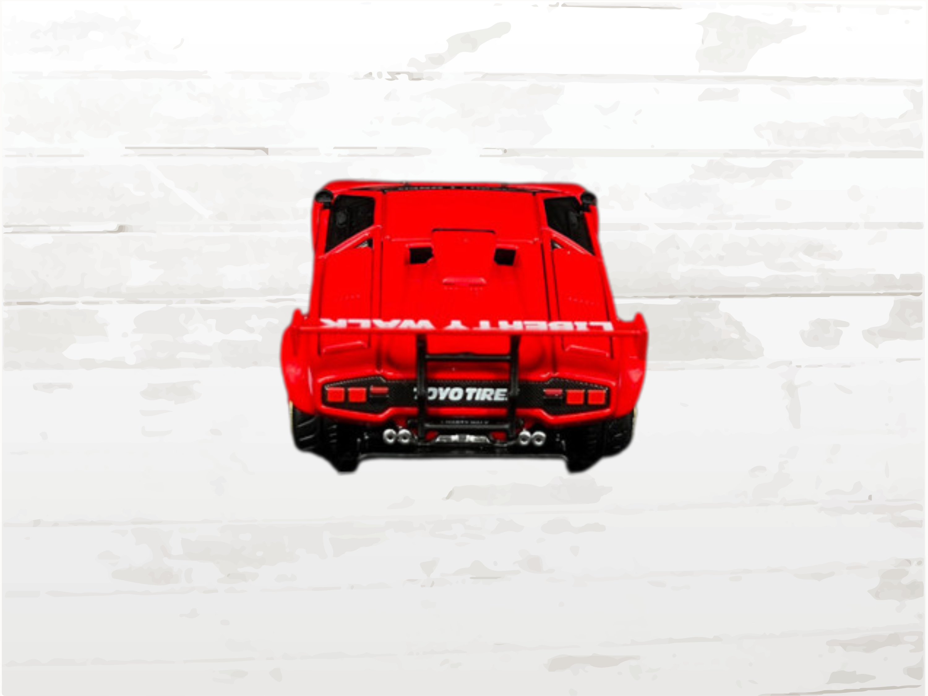 Lamborghini Countach LB Works Red 1:64 Scale Diecast Model | Liberty Walk