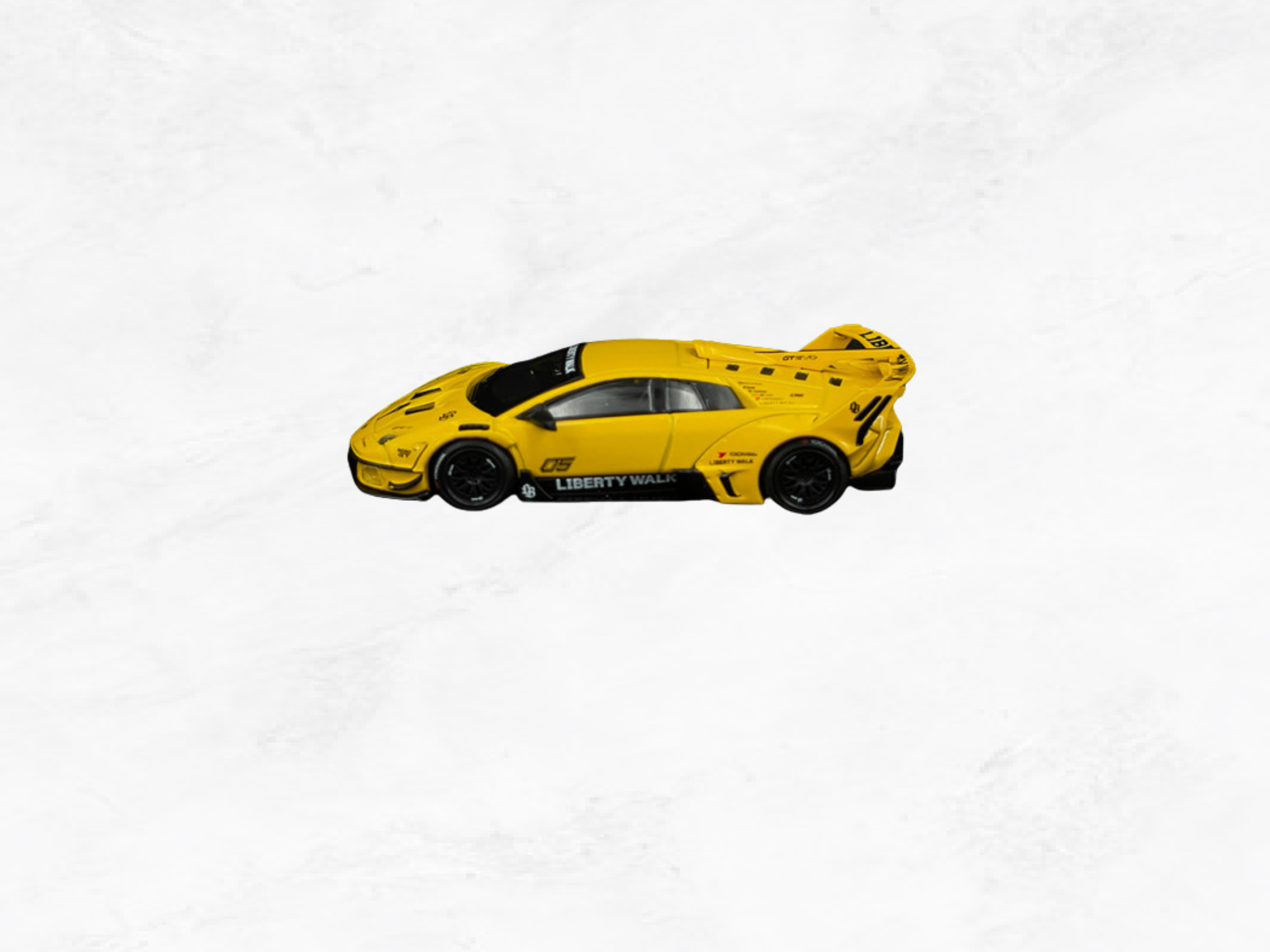Lamborghini Murcielago Liberty Walk GT Evo 2025 Yellow, 1:64 Scale Model, Supercar Collector Gift